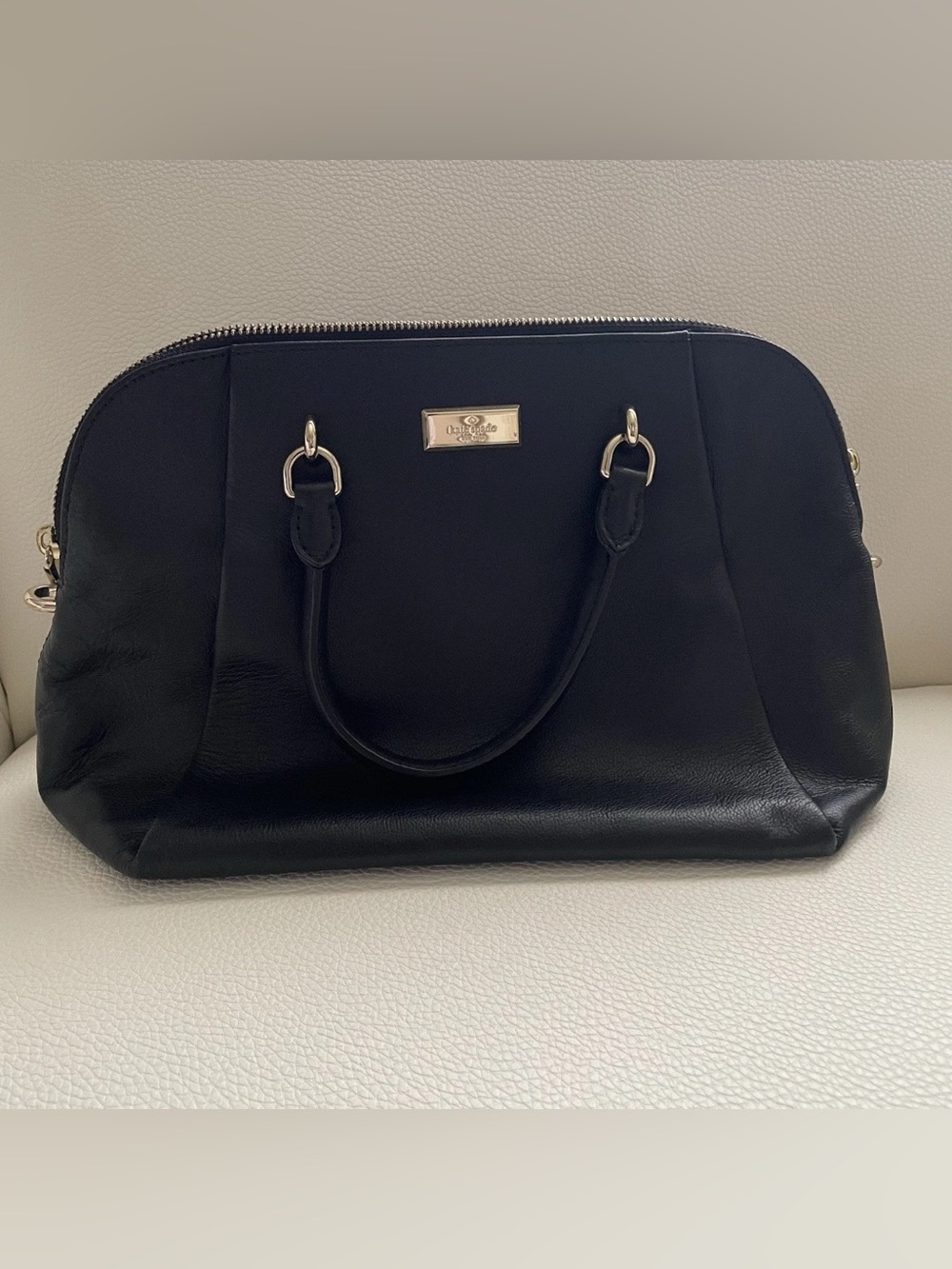Kate Spade Leather Shoulder Bag Handbag Purse 2 in 1 Black WKRU3165